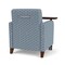Lesro Siena Lounge Reception Guest Chair W/ Swivel Tablet, 27 in W 29.5 in L 32.5 in H SN1101 - alternate 3